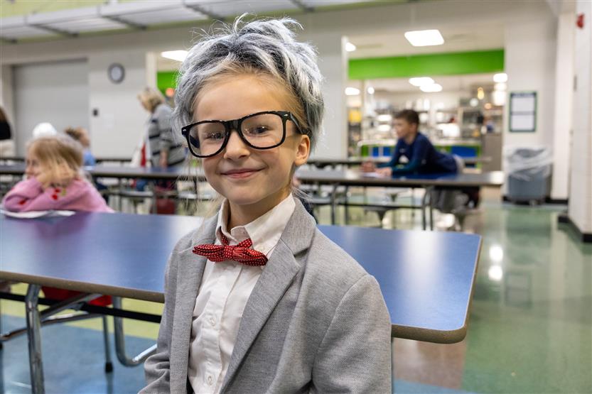 Students dressed as historical figures
